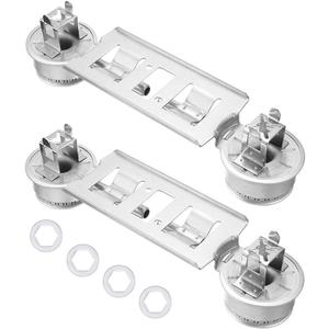 2 Packs WB16K10026 Double Burner Assembly Compatible with General Electric Hotpoint Ranges Replaces 868697 AP2633210 PS232404
