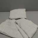 2 Pack Linen Elegant Curtains 72 Inches Long 7 Tab Top Breathable and Airy Drapes for Bedroom/Livingroom/Farmhouse (Linen, 52'' x 72'')