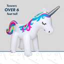 BigMouth Inc. Ginormous Inflatable Unicorn Sprinkler, Outdoor Summer Water Game & Splash Toy for Yard, 6 Feet Tall