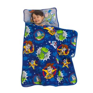 Disney Toy Story 4 - Toys in Action Toddler Nap Mat, Blue, Green, Yellow, Grey (1 Count (Pack of 1))