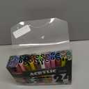 SFAIH Acrylic Creative Markers - 3mm Replaceable Nibs 24 Colors, Large Ink Capacity, High Coverage, Non-Bleeding Water-Based Ink, Drawing Markers for Art Supplies, Wood, Fabric, Rock, DIY Easter Craft