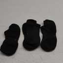 Busy Socks No Show Merino Wool Athletic Running Socks for Men Women,Low Cut Thin Soft Sport Wool Socks with Non-Slip Grips (Large-X-Large, 3 Pairs Dark Grey)