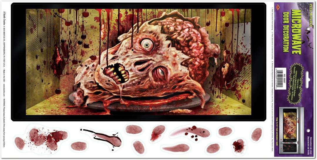 Beistle Halloween Microwave Door Decoration (Pkg of 1)