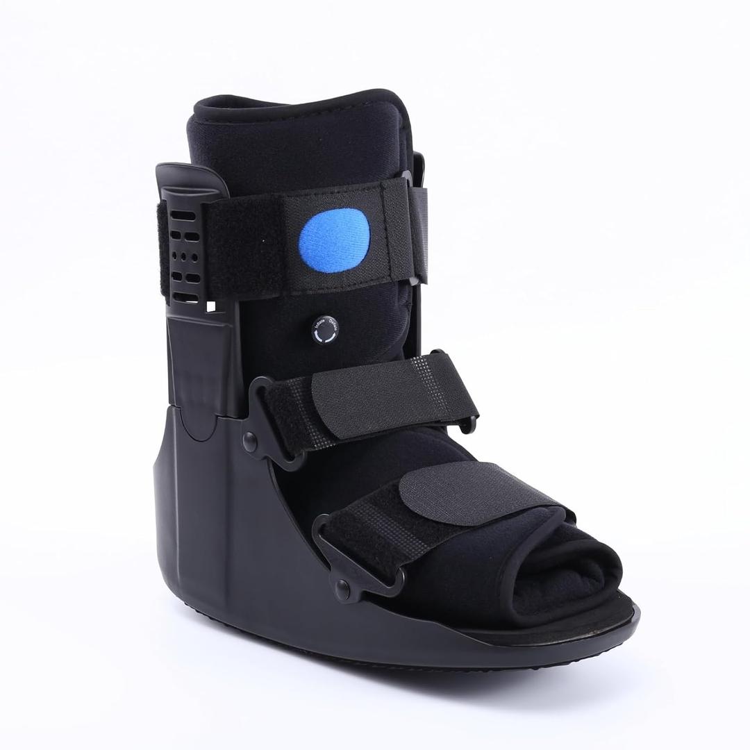 Air Walker Boot Medical Short Fracture Boot for Sprained Ankle and Achilles Tendonitis Inflatable Orthopedic Walking Boot for Broken Foot Fracture Recovery (Small)