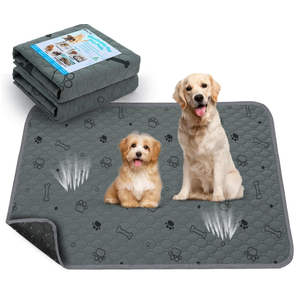 Washable Pee Pads for Dogs, Fast Absorbent Reusable Dog Pee Pads, Non Slip Puppy Pads Pet Training Pads for Whelping, Potty, Housebreaking, Playpen, Crate (2 Pack, 24 x 36)