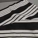 KaHouen Black and White Striped Rug (27.5 x 43 Inches),Black and White Outdoor Rug, Hand-Woven Striped Rug Indoor/Outdoor Area Rug Front Door Floor Mat for Farmhouse/Porch/Living Room.