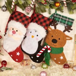3 Pack Christmas Stocking,Hanging Knitted Stocking,Gifts & Decorations for Family,Holiday Party Fireplace Christmas Tree Decoration