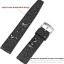 Tropical Style FKM Rubber Watch Bands 18mm 19mm 20mm 21mm 22mm Quick Release Fluororubber Waterproof Soft Breathable Durable FKM Rubber Watch Strap Universal Replacement Band Strap for Men Women