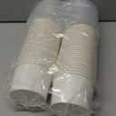 ESSENTIAL Paper Ice Cream Cups with Lids, 50pcs 8oz Disposable Dessert Bowls with Lids for Hot or Cold Food, Paper Snack Containers for Sundae, Frozen Yogurt, Soup (White)