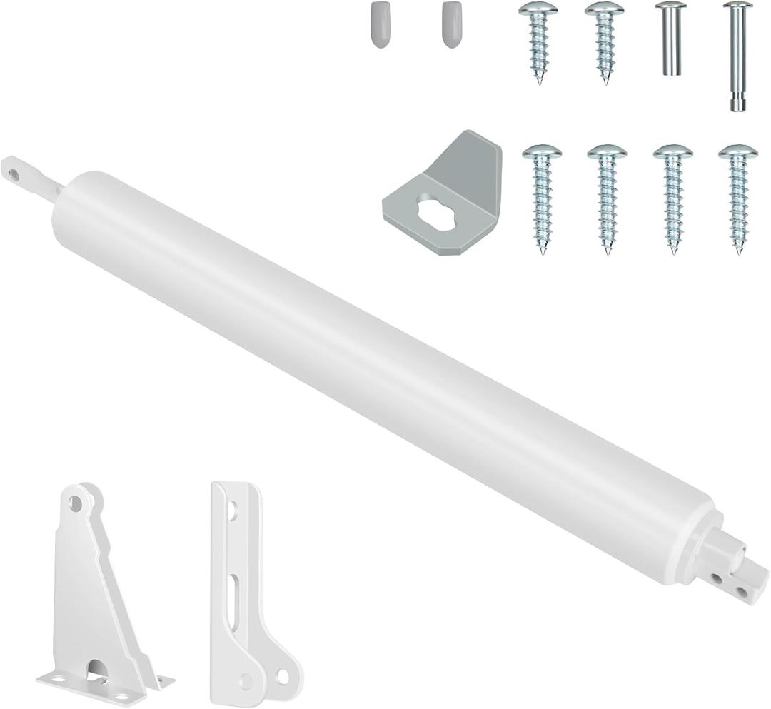 Storm Door Closer, White Heavy Duty Screen Door Closers, Compatible with Andersen/Emco/Larson/40201 (Closer only, 1 Pack(White))