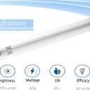 6pack 24 inch F20T12/CW 20W Fluorescent Light Bulb, 2FT 20 Watts 4100K Cool White, T12 Tube Dia 1.5 inch,G13 Base,1200 Lumen High Brightness