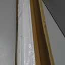 Cordless Vinyl Mini L Blinds 44" W x 48" H, 1" Slat White Horizontal Windows L Blind for Door, Shades, Camper, Light Filtering, Interiors, Arrive 1/2 Inch Narrower Indoor
