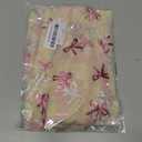 Artoid Mode Pink Bow Beige Gauze Table Runner 120 Inch 10FT,Glitter Metallic Foil Valentines Day Sheer Dining Anniversary Wedding Table Decor for Home Party (28" x 120")