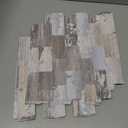 Peel and Stick Rustic Backsplash Wall Tile Self Adhesive for Kitchen Farmhouse Faux Wood Look (10-Sheet, 13.5" x 11.4")