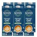 SOWN Organic Oat Creamer Unsweetened - Barista Oat Milk Non Dairy Coffee Creamer - Plant Based, Dairy-Free, Vegan, 0g Added Sugar, Gluten-Free, Non-GMO, Shelf Stable - 32oz (Pack of 6) (EXP 11/19/26)