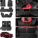 Floor Mats for 2022-2026 Acura MDX, All Weather TPE Cargo Mat with Seat Back Cover Door Sill Protectors for Acura MDX Accessories