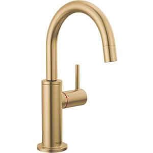 Delta Faucet Instant Hot Water Dispenser Faucet Gold, Instant Hot Water Tap, Hot Water Faucet, Champagne Bronze 1930LF-H-CZ (Tank and Filter Not Included)