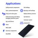 Black Delrin/Acetal Copolymer Plastic Sheet, High-Performance Engineering Plastic for CNC Machining, DIY, and Industrial Applications (Black, 1/2" x 6" x 12")