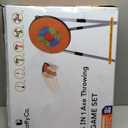 GIRAFFYCO Axe Throwing Game Set for Backyard, Target Stand with 6 Axes, 6 Throwing Stars & 6 Dart-Style Pieces, Indoor/Outdoor Yard Game for Kids, Teens, Adults & Family Play