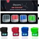 Premium Jaw Exerciser for Men & Women | 3 Resistance Levels, Silicone Jaw Trainer | Strengthen Jaw, Face & Neck Muscles, Reduce Stress & Cravings, Enhance Jawline & Chewing Power