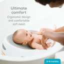 Angelcare Baby Bath Support (Gray) Bundle with Bath Rinser | Soft Touch Newborn Bath Seat, Tear-Free Rinsing, Baby Bath Essentials