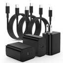 3Pack USB C Charger for Samsung Galaxy S24 Ultra, Super Quite Fast Charging Type C Block with 6FT C to C Cord for Samsung Galaxy Tab S9 S8 S23 Ultra S22 Ultra S23 S22 S21 Note 10 Plus 20