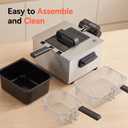 Pukomc Deep Fryer With Basket 4.5L Adjustable Temp,Removable Oil Container