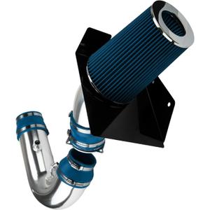 KAX 4 inch Cold Air Intake System Kit + Heat Shield Compatible with 1997-2003 F150 4.6/5.4L, 1997-2003 Expedition 4.6L, 1997-1999 F250 5.4L, Blue