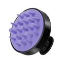 HEETA Hair Scalp Massager Brush, Updated Hair Shampoo Brush, Wet & Dry Scalp Exfoliator with Soft Silicone Bristles, Head Massager Washing Hair Care Tool for Women Men Kid for All Hair Types (Black)