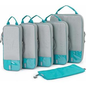 BAGSMART 6 Set /4 Set/2 Set Compression Packing Cubes for Travel, Lightweight Luggage Organizer Bags, Durable Space Saver Bags Travel Essentials BAGSMART 6 Set /4 Set/2 Set Compression Packing Cubes for Travel, Lightweight Luggage Organizer Bags, Durable Space Saver Bags Travel Essentials
