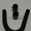 Hypertune Universal 36" Stainless Steel Radiator Flexible Coolant Water Hose Kit W Cap Clamp Black