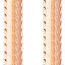 Tioncy 2 Pcs Ice Cream Cone Dispenser Waffle Cones Holder 16'' L x 3'' Dia with 2 Gaskets for Ice Cream Wall Mount