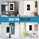 Houseables Medicine Cabinet No Mirror, Recessed, Hidden in Wall Niche, Without Mirror, Chalkboard, Concealed, Built in, Between Stud Shelf Insert, for Bathroom Storage, 14x24 Inch (17x27)