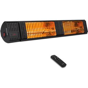 ThermoMate Infrared Electric Patio Heater, 3000W Carbon Fiber Heating for Outdoor/Indoor, Porch, Deck, Garage with Remote 24 Hours Timer, Hard Wired 240V