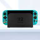 3 x Protective Case Set Compatible with switch 2, Cute Cartoon Anti-Scratch Shockproof Cover, Anti-Fingerprint,Cute Animal Kingdom Design (Green)
