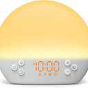 Sunrise Alarm Clock for Heavy Sleepers Adults,Digital Alarm Clocks Bedside Dimmable Night Light,White Noise Sound Machine 30 Soothing Sounds, Wake Up Light Alarm Clocks for Bedrooms,Ideal for Gift (Small)