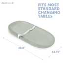 Jool Baby Waterproof Changing Pad (Sage) + Classic Wipe Warmer (White/Gray)