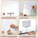 FoldTier 3 Set Aluminum Alloy Sign Clamp with 5.5 x 7 Inch Acrylic Frame Clip on Rotatable Holding Clamp for Clothing Stores Price Tag Office (Silver)