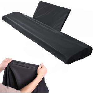Keyboards Cover, Piano Keyboard Dust Cover 88 Key, Black Piano Music Keyboard Dirt Proof Cover with Music Sheet Stand Cover, Electric/Electronic Keyboard Waterproof Cover, Protective Keyboard Cover