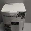 Dehumidifier for Home, 60 OZ Capacity, Auto Shut-Off for Medium Rooms up to 500 Sq.Ft, Portable Quiet for Bedroom Bathroom Basement, 24H Timer & 7 Color Lights (White, 7.36  6.77  10.47 inch)