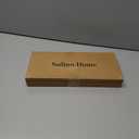 3 x Solino Home Linen Table Runner 48 Inches - 100% Pure Linen Beet and Cream Table Runner 14 x 48 Inch Ideal for Dresser and Coffee Tables - Valentines, Spring - Morgan Check