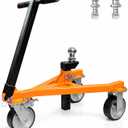 Trailer Dolly Trailer Mover Tow Dolly with 2 in & 2-5/16 in Ball, 3500LBS Tongue Weight Capacity, Heavy Duty Steel & Portable Maneuverable Boat Dolly for RV, Boat, Jetski & Motorcycle