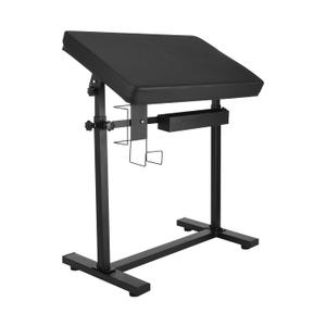 Heavy Duty Tattoo Arm Rest, Tattoo Armrest Stand with PU Leather Soft Sponge, Oversized Armrest Tattoo with Rack and Storage Compartment, Adjustable Height & Angle, Stable and Reliable