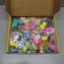 200 Pcs Mochi Squishy Toys, Kawaii Squishies Bulk Party Favors for Kids 4-8 8-12 Boys Girls Toddlers Teens, Gifts for Eastet Egg Fillers Birthday Party Classroom Prizes Goodie Bag Stuffers