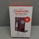 Sunbeam XL Back Neck and Shoulder Heat Therapy 12 x 24 with Auto Shut Off 6 Settings Machine-Washable Comfortable Microplush Fabric - Burgundy