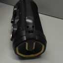 Bluetooth Speaker, 30W Portable Bluetooth Boombox with Subwoofer, FM Radio, RGB Colorful Lights, EQ, Stereo Sound, Booming Bass, 10H Playtime Wireless Party Speaker for Home, Outdoor, Travel, Camping (Black Gold)