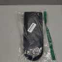 X AUTOHAUX Car Center Console Lid Armrest Cover Seat Box Cover Cap Panel with Latch Lip Replacement for Volkswagen Jetta Golf Passat Black PU Leather Plastic