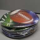 Creative Converting 331933 Football Party Dinner Plates Brown 6 Pack