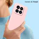 for Xiaomi 14 Pro Case Shockproof Pink Xiaomi 14 Pro Phone Case Aesthetic Thin Hard PC Protective Case for Women Men Cover with Ultimate Delicate Touch Feeling (Pink)