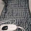 Deepsoon Heating Pad,Electric Heating Pads for Back,Neck,Abdomen,Moist Heating Pad for Shoulder,Knee,Arms,Legs,Dry/Moist Heat & Auto Shut Off,Christmas Gifts for Men and Women,Dark Gray,24x12 Inch